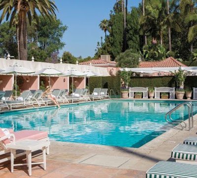 The Beverly Hills Hotel: Pink & Green Poolside Renovations