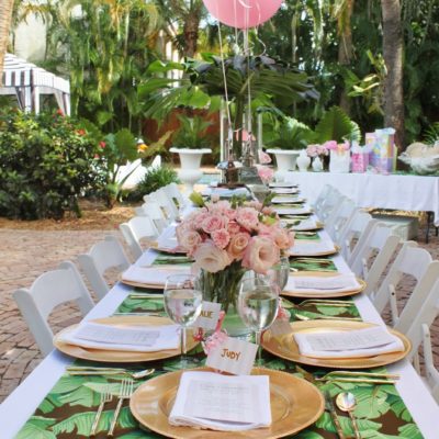 A Palm Beach Chic Baby Shower, by Luxe Report Designs
