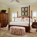 Red-Bedroom-palm-beach-monogram