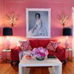 pink-red-living-room-vintage-murano-lamps-1