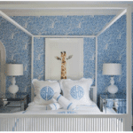 liz-caan-quadrille-blue-white-boys-room-leontine-linens-giraffe-1