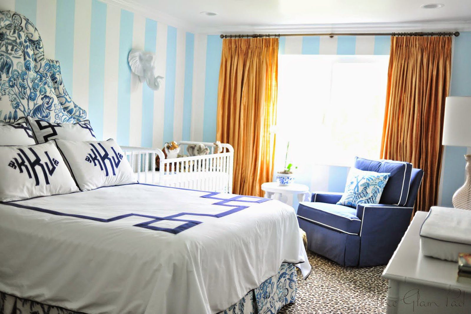 One Room Challenge: Palm Beach Regency Nursery Reveal - The Glam Pad