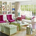 gallery-1430235236-01-hbx-hot-pink-armchairs-green-sisal-rug-living-room