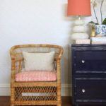 rattan-palecek-chair-navy-lacquer-faux-bamboo-dresser