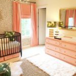coral-pink-green-gold-nursery