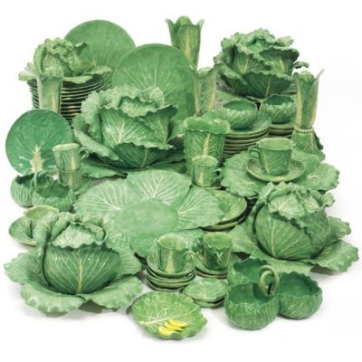 C.Z. Guest’s Collection of Dodie Thayer Lettuce Ware at Sotheby’s