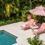 pink-white-cabana-stripe-beach-umbrella-palm-beach-pool-backyard