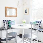 faux-bamboo-chairs-trellis-banquette-kitchen