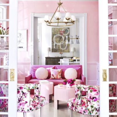 Suellen Gregory Designs A Pretty-In-Pink Virginia Townhouse