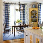 blue-white-toile-buffalo-plaid-breakfast-room-french-country