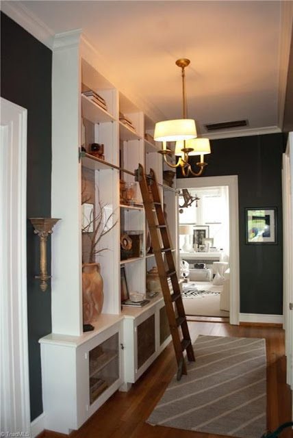 built-in-bookshelves-hall - The Glam Pad