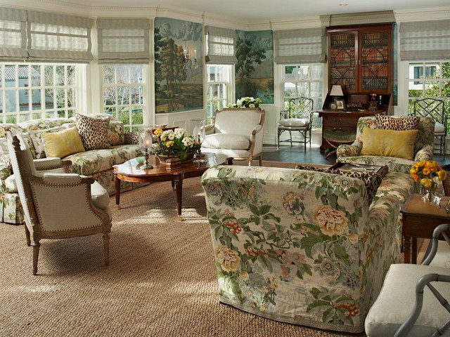 春のジレ★yonfa ヨンファ　スクエアジレ　　Pearl lee-jofa-handblocked-chinese-lantern-chintz-sisal-rug-living-room