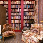 red-library-leopard-rug-tigre-velvet-chair