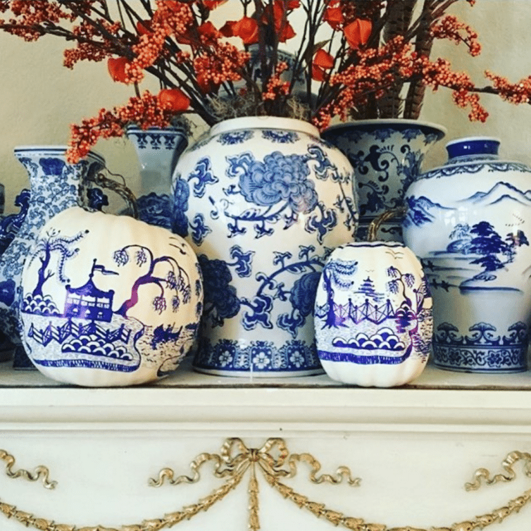Chinoiserie Pumpkins and Accents