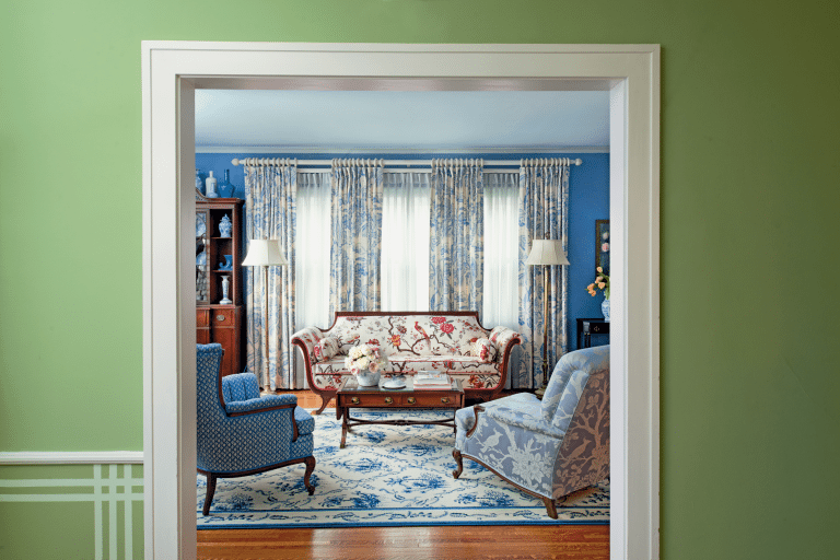 A Blue and White Dutch Colonial by Madcap Cottage