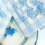 fold-over-notecards-gingham-herend-chinese-bouquet-blue-white