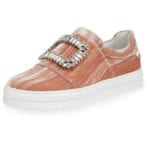 roger-vivier-pink-velvet-crystal-buckel-sneakers