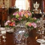 traditional-tablescape-antique-dining-room-crystal-silver-flowers