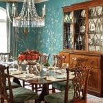 de-gournay-hand-painted-chinoiserie-wallpaper-traditional-dining-room-chippendale-chairs-persian-rug