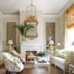 ashley-whittaker-south-florida-chintz-chairs-gilt-mirror