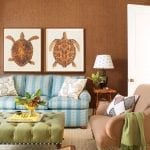brown-grasscloth-wallpaper-sisal-rug-phillip-jeffries-sea-turtle-prings
