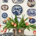 hanging-plates-on-wall-sterling-silver-tulips
