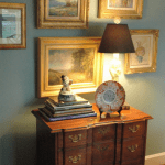 kristie-barnett-gallery-wall-gilded-frames-antique-paintings