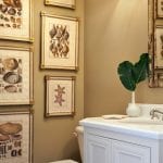 framed-shell-prints-powder-room-bathroom