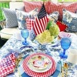 lb-originals-laurie-byrne-preppy-paper-girl-gingham-plates-monogrammed-linens-chinoiserie-gold-bamboo-flatware