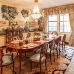 traditional-dining-room-formal-curtains-persian-oriental-rug