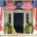 traditional-home-fourth-july-americana-bunting-golden-retriever