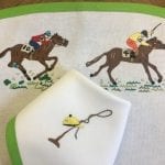 patricia-altschul-kentucky-derby-placemats-napkins-embroidery-equine-horses-equestrian-luzanne-otte-leron-linens