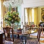 classic-dining-room-persian-oriental-rug-crystal-chandelier