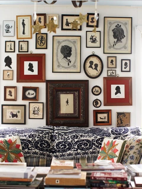 gallery-wall-art-antique-silhouettes