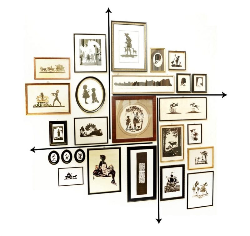 tips-on-hanging-collecting-gallery-wall-art-antique-silhouettes