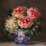 blue-and-white-porcelain-vase-pink-roses-arrangement