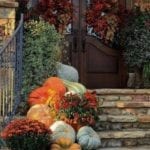 autum-fall-display-pumkins-gourds-wreaths-on-door-halloween-thanksgiving-fall
