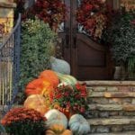 fall-decor-pumpkins-gourds-mums-chrysanthemums-wreaths-on-door