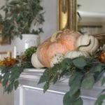fall-mantel-elegant-pumpkins