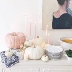 pink-pumpkins-cinderella-princess-white-decorating-ideas-natural-candles-fashionable-hostess