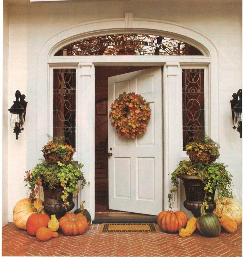 southern-living-fall-halloween-pumpkins-front-porch-decorating-ideas - The  Glam Pad