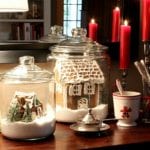 dining-room-Christmas-vignette-cloche-gingerbread-houses-sugar-glass-jar