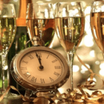 new-years-eve-champagne-clocks-decorating-ideas-party-entertaining-elegant-decor
