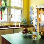 one kings lane_suzanne rheinstein holidays_KITCHEN-christmas-cards-display-hang-on-ribbons-kitchen-wreath-window