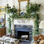 southern-home-mantel-blue-ane-white-porcelain