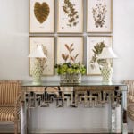 botanical-prints-framed-mirrored-console-table