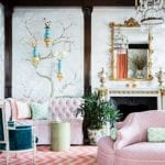 celerie-kemble-pink-velvet-banquette-borne-settee-chinoiserie-hand-painted-wallpaper-gracie-de-gournay=silver