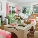 pink-and-green-preppy-decor-quadrille-sisal-rug