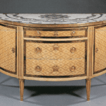 Duchess Bedroom commode with feathers 1
