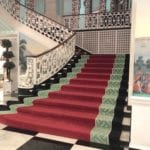 grand-staircase-the-greenbrier-zuber-scenes-of-north-america-topiaries-iron-carpet